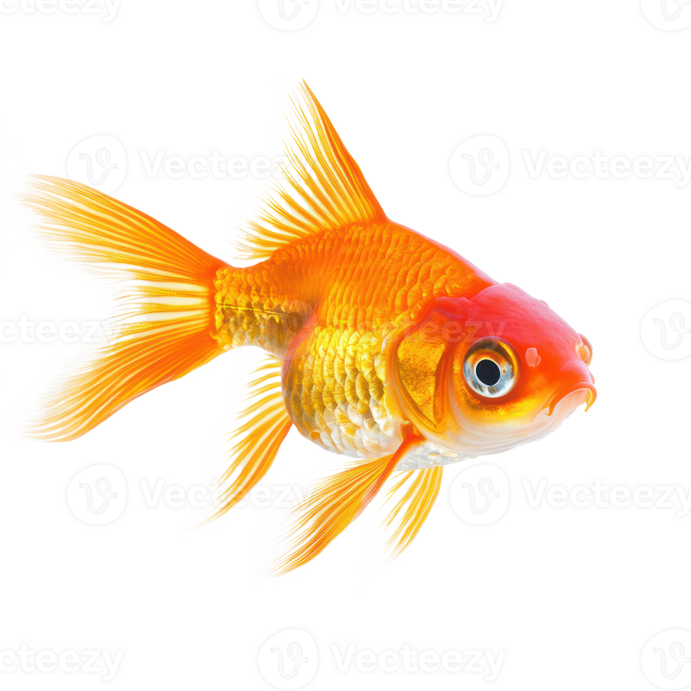 Goldfish isolate on transparency background png