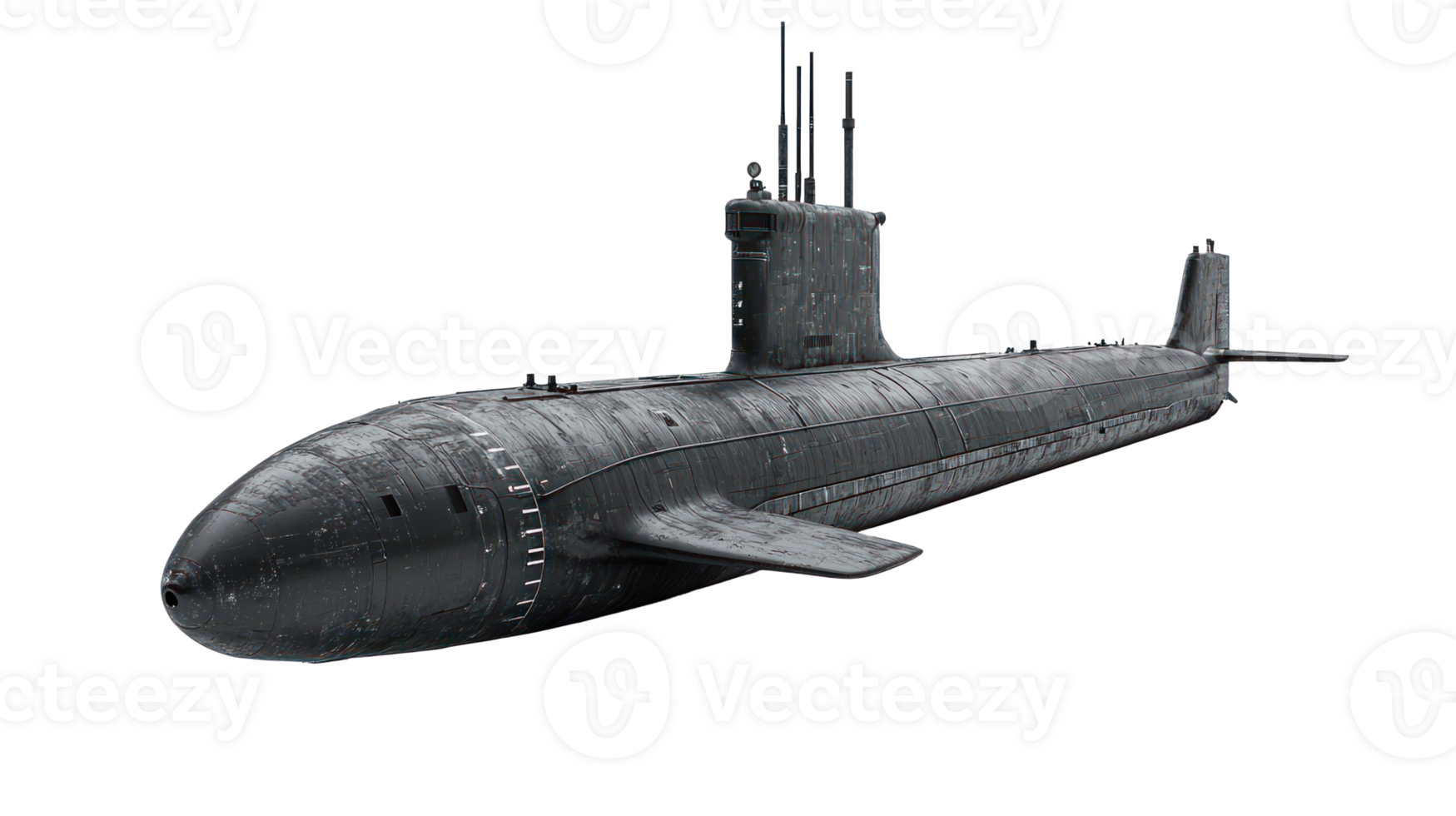 Submarine isolate on transparency background png