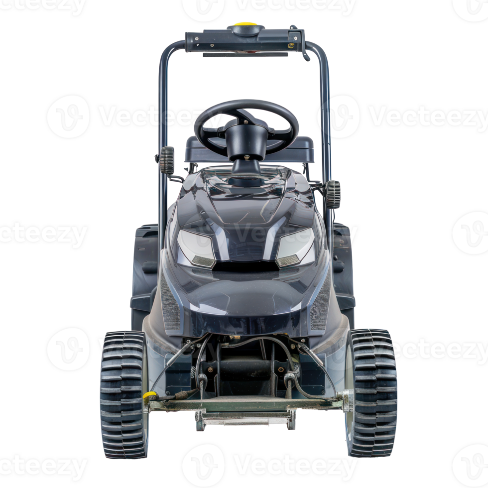 Modern Lawn mower front view isolate on transparency background png