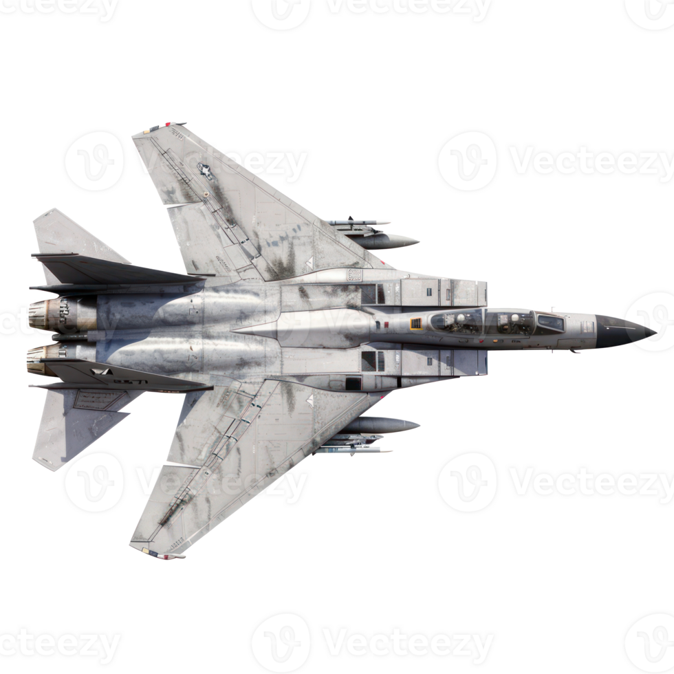 fighter jet side view isolate on transparency background png