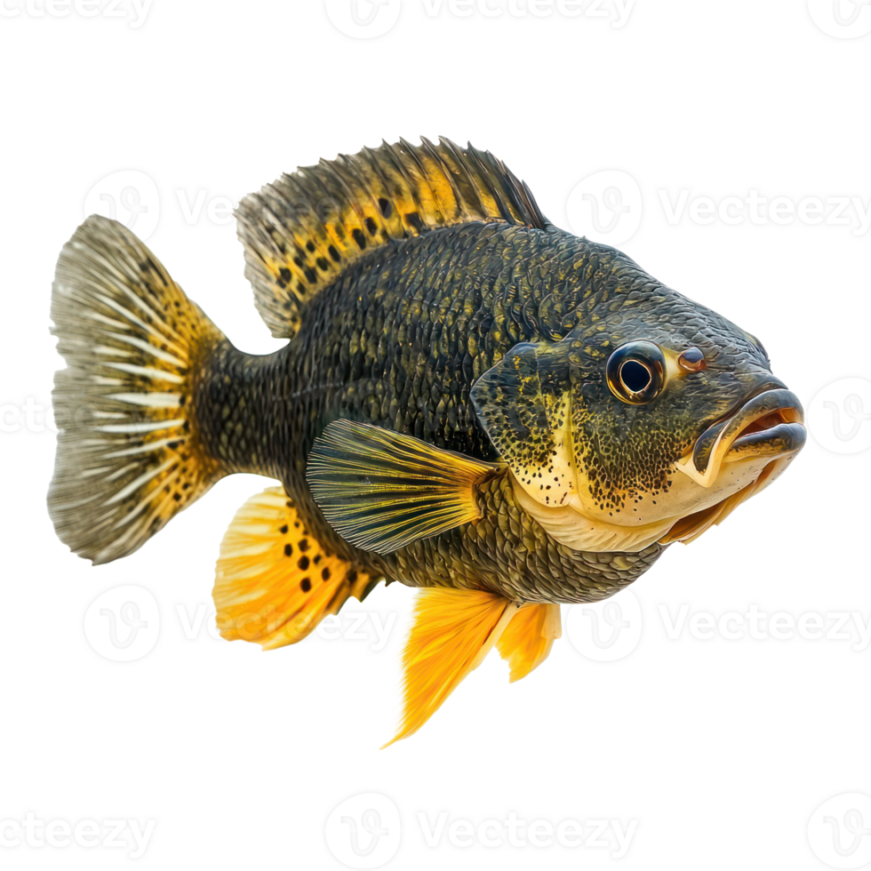 Oscars fish front view isolate on transparency background png