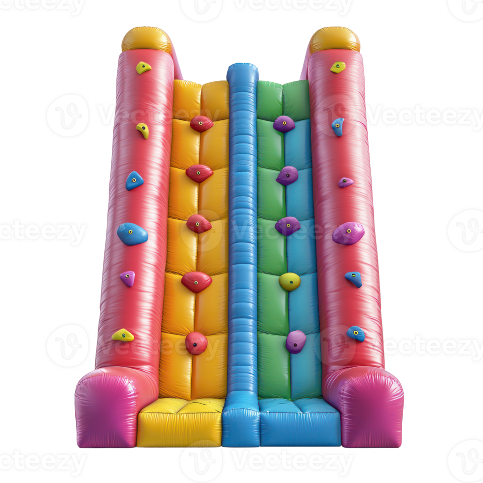 3D Inflatable Climbing Walls isolate on transparency background png