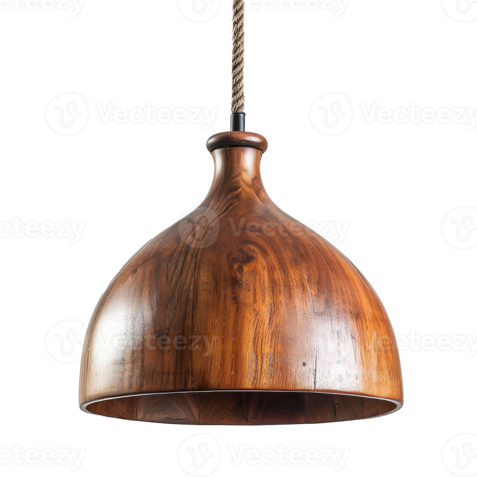 Bowl Pendant Light front view full length isolate on transparency background png