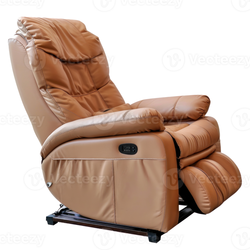 Recliner side view full length isolate on transparency background png