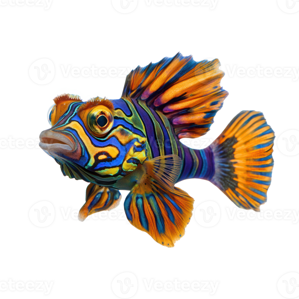 Mandarin fish isolate on transparency background png