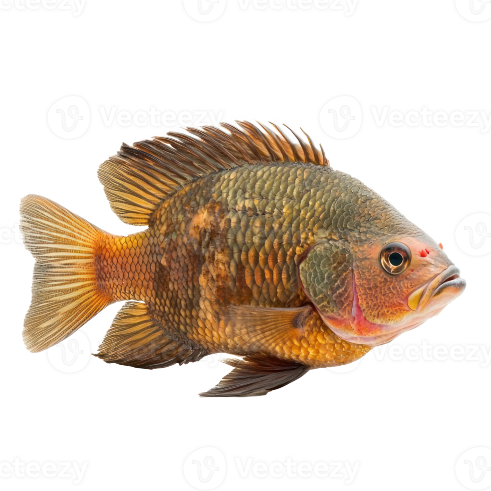 Oscars fish side view isolate on transparency background png