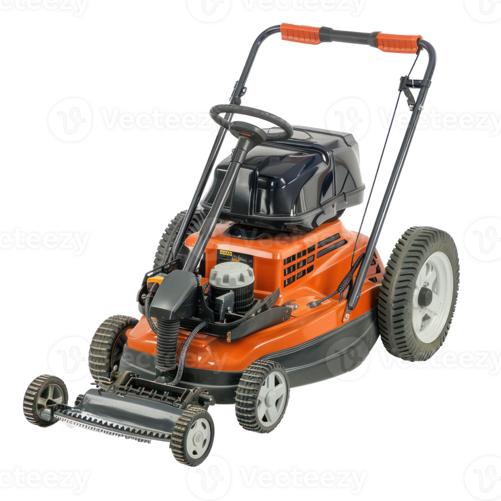 Modern Lawn mower isolate on transparency background png