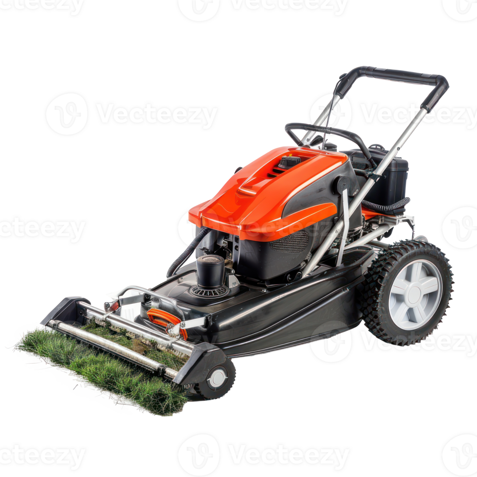 Lawn mower isolate on transparency background png