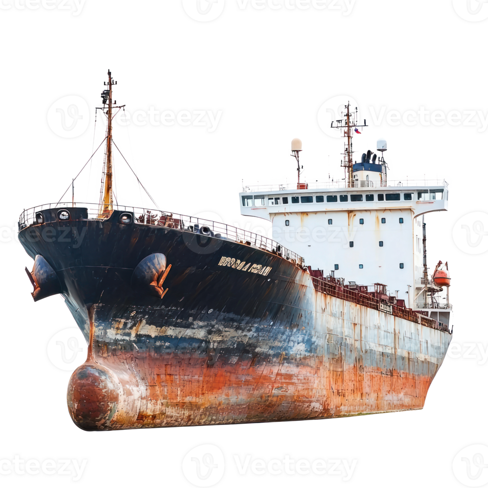 Ship side view isolate on transparency background png