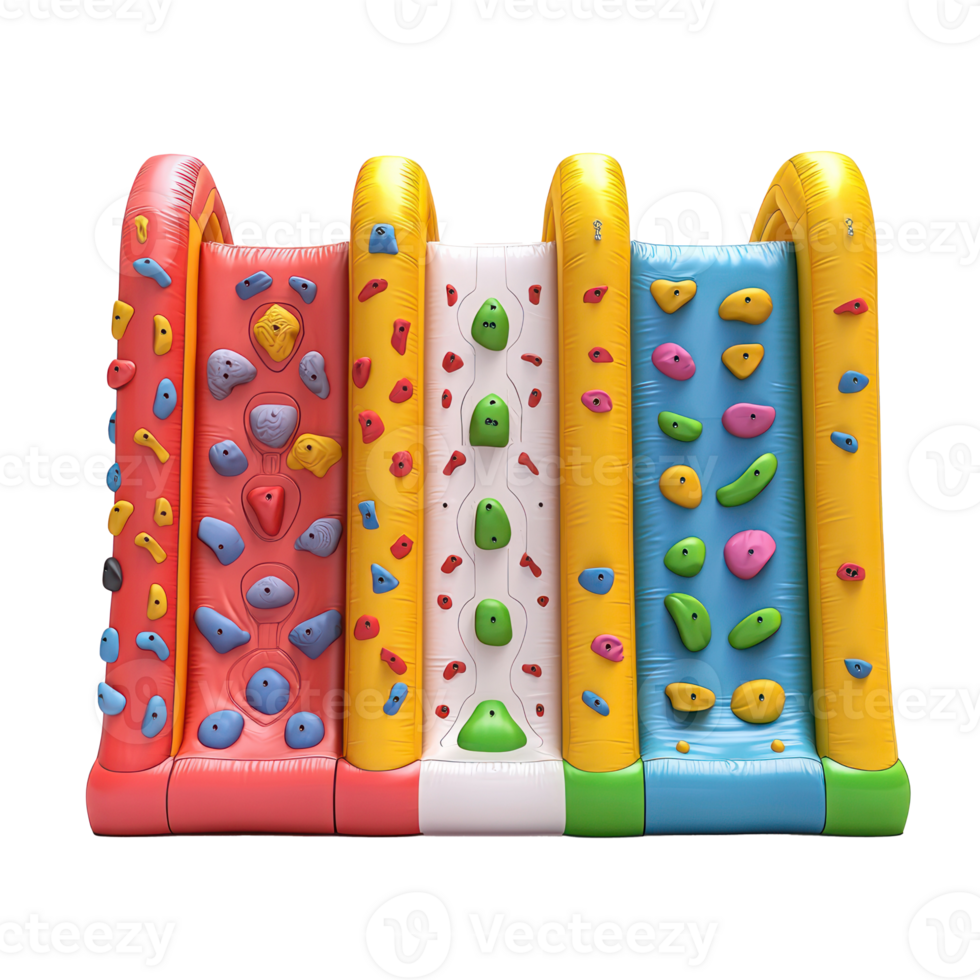 3D Inflatable Climbing Walls isolate on transparency background png
