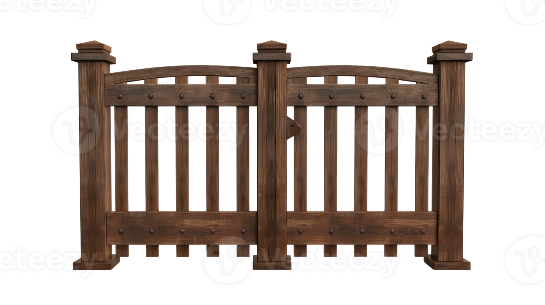 Wooden Gate isolate on transparency background png