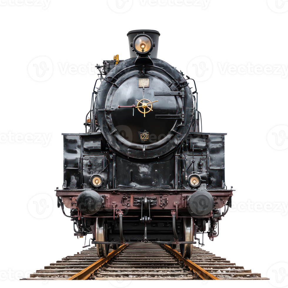steam engine locomotive isolate on transparency background png