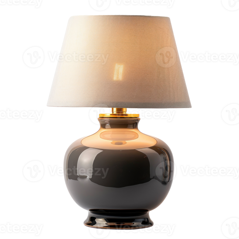 Table Lamps front view full length isolate on transparency background png