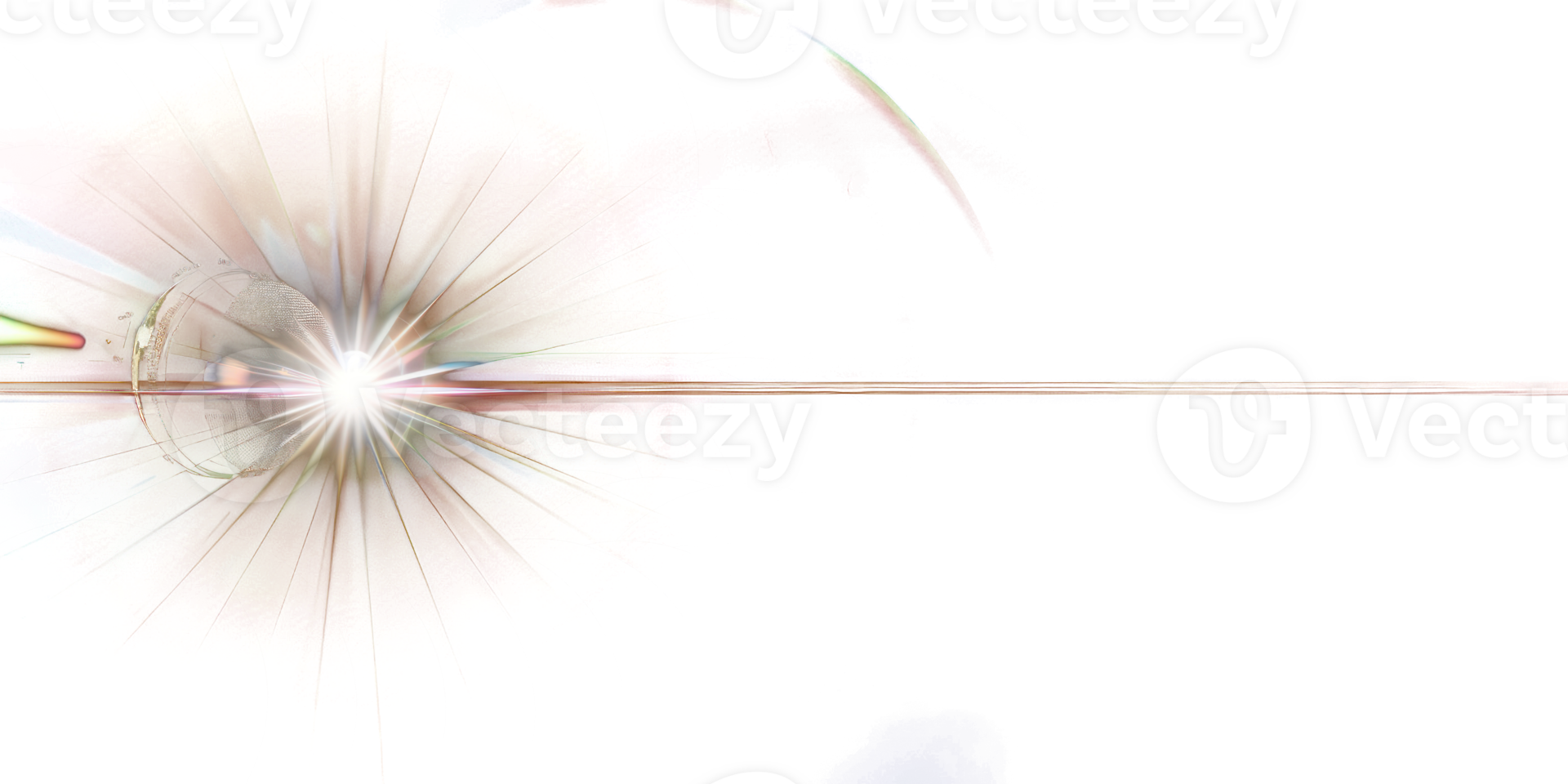lens flare on a plain transparency background png