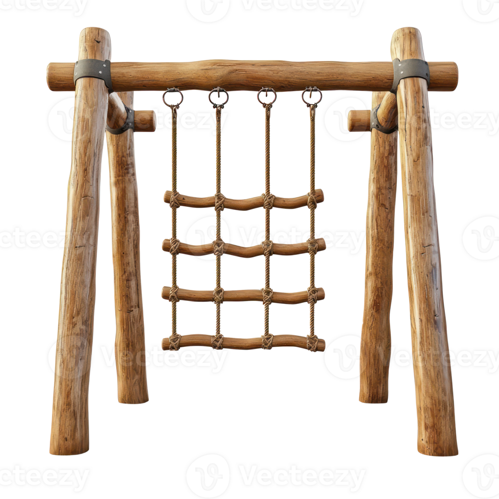 3d Monkey Bars playground front view isolate on transparency background png