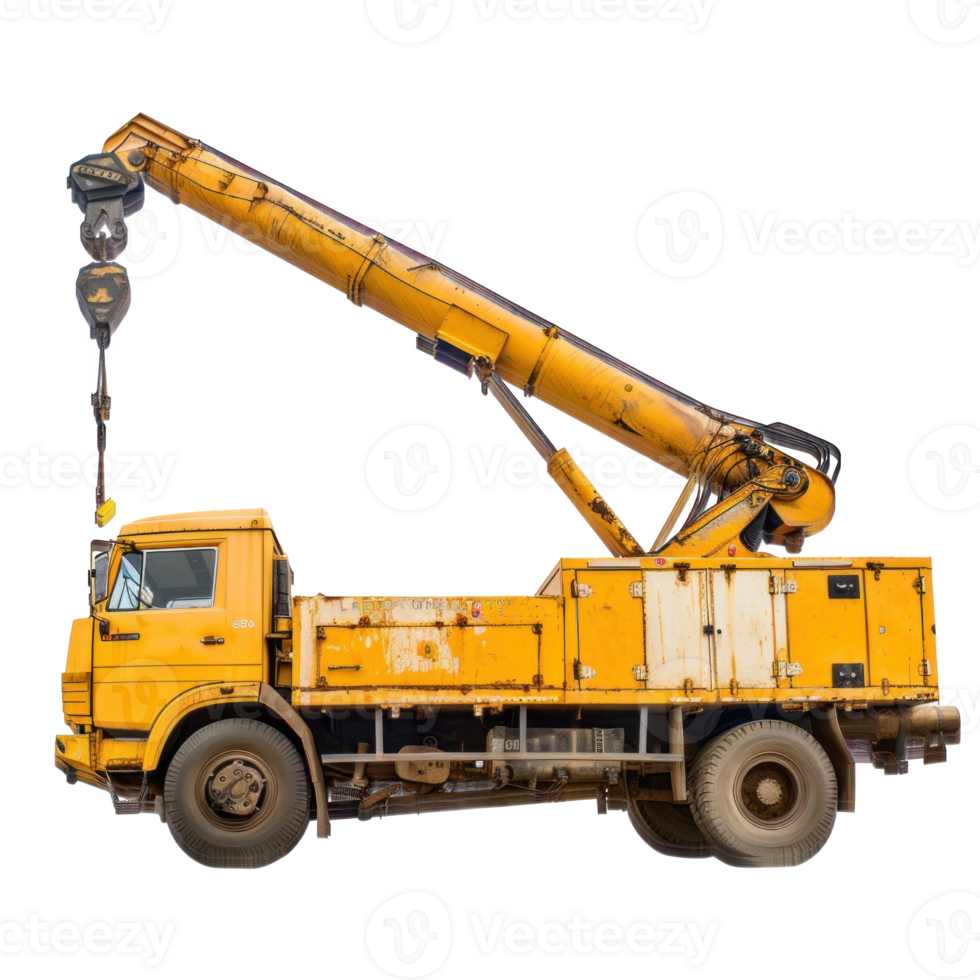 Boom Truck isolate on transparency background png