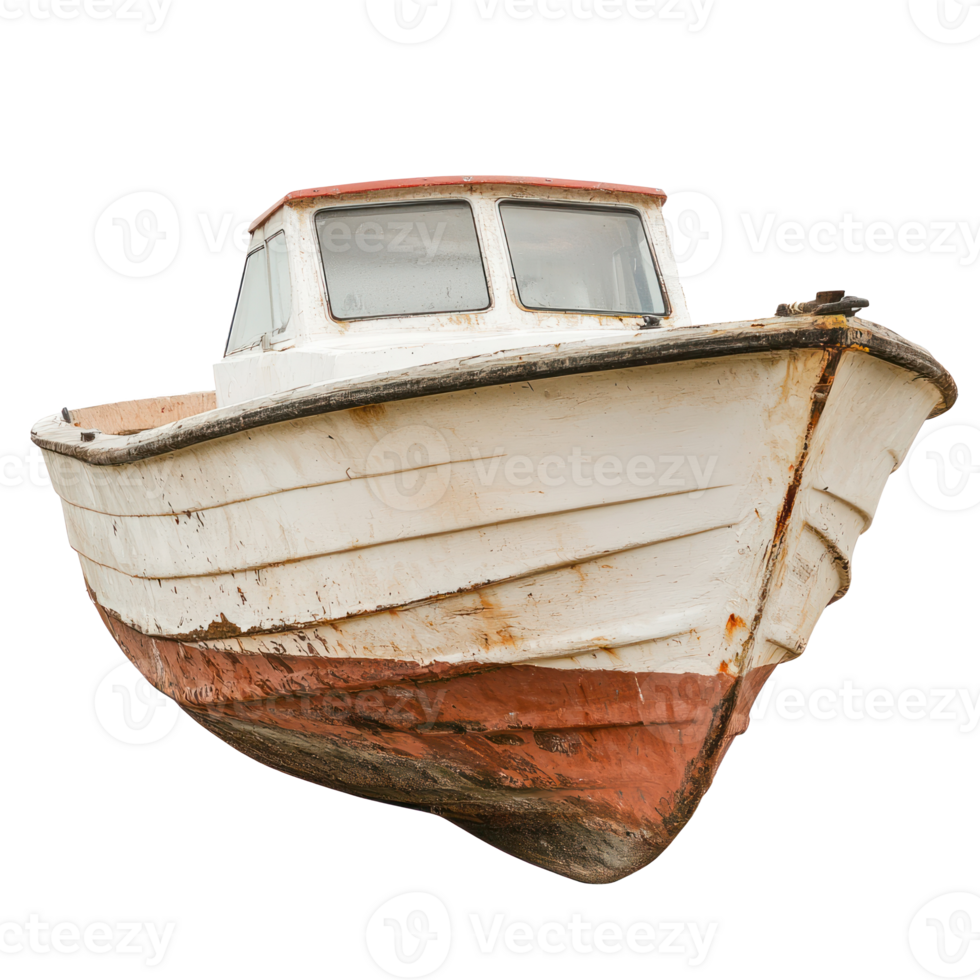 Boat side view isolate on transparency background png