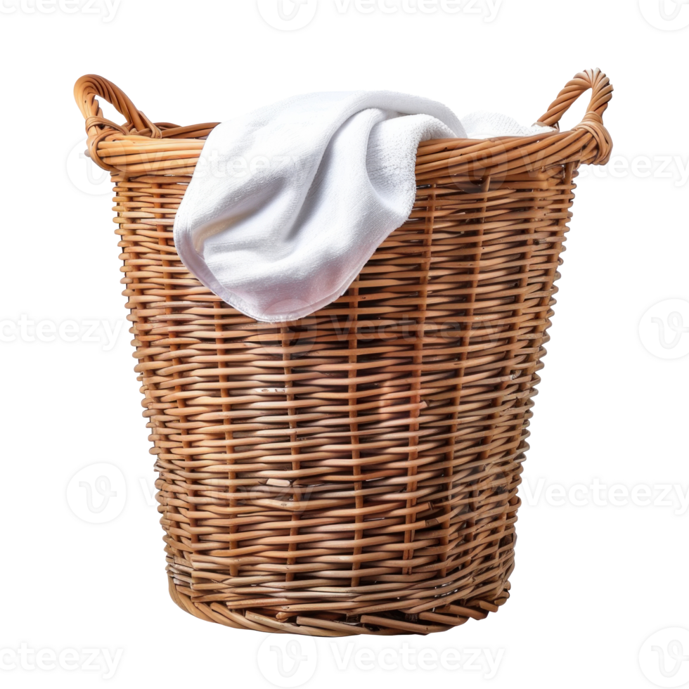Laundry Basket side view full length isolate on transparency background png