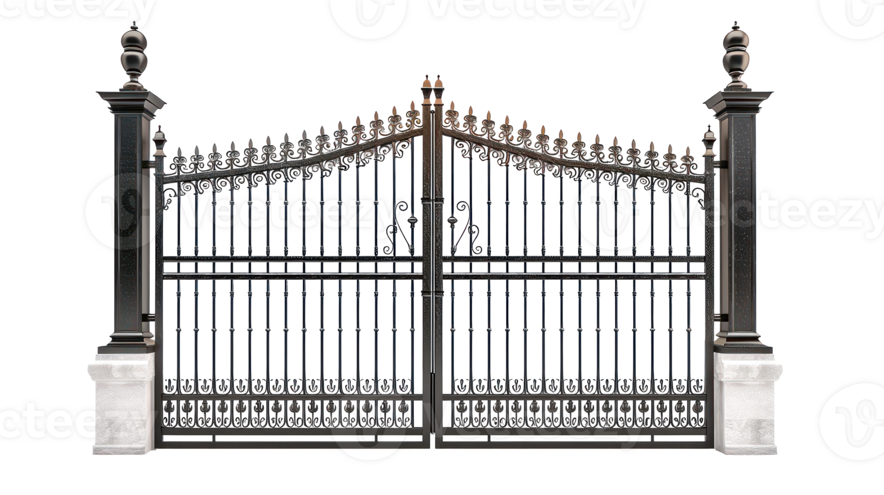 Steel Gate isolate on transparency background png