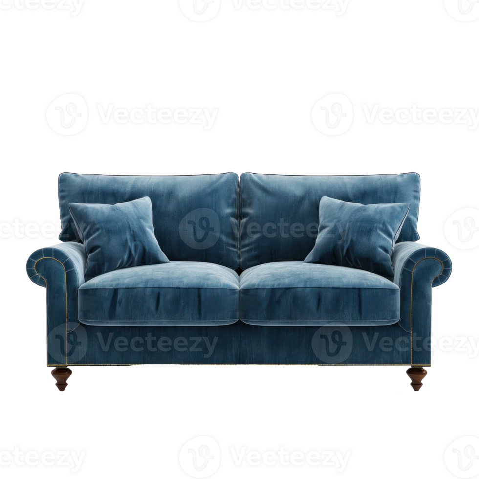 Lawson Sofa front view full length isolate on transparency background png
