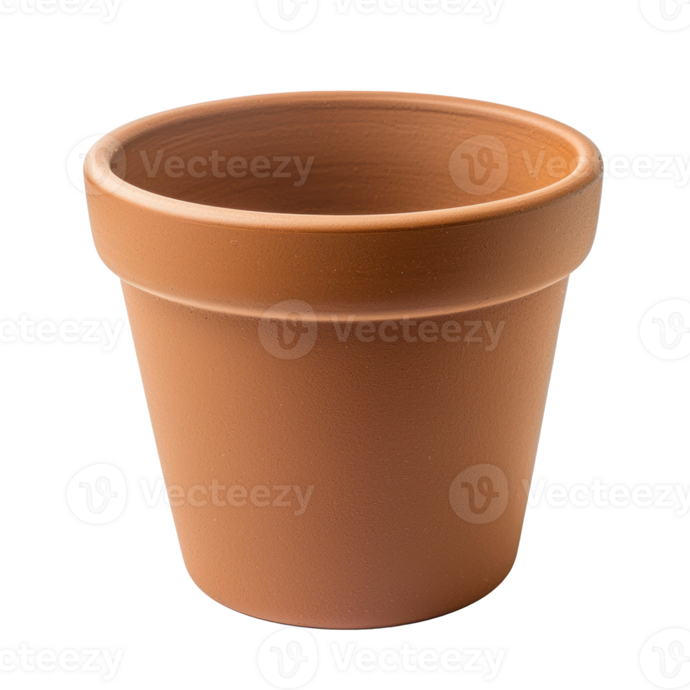 Empty flower pot isolate on transparency background png