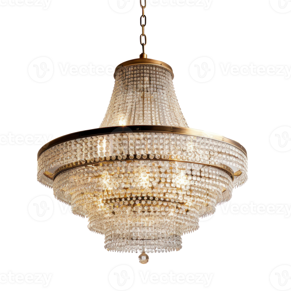 Chandelier isolate on transparency background png