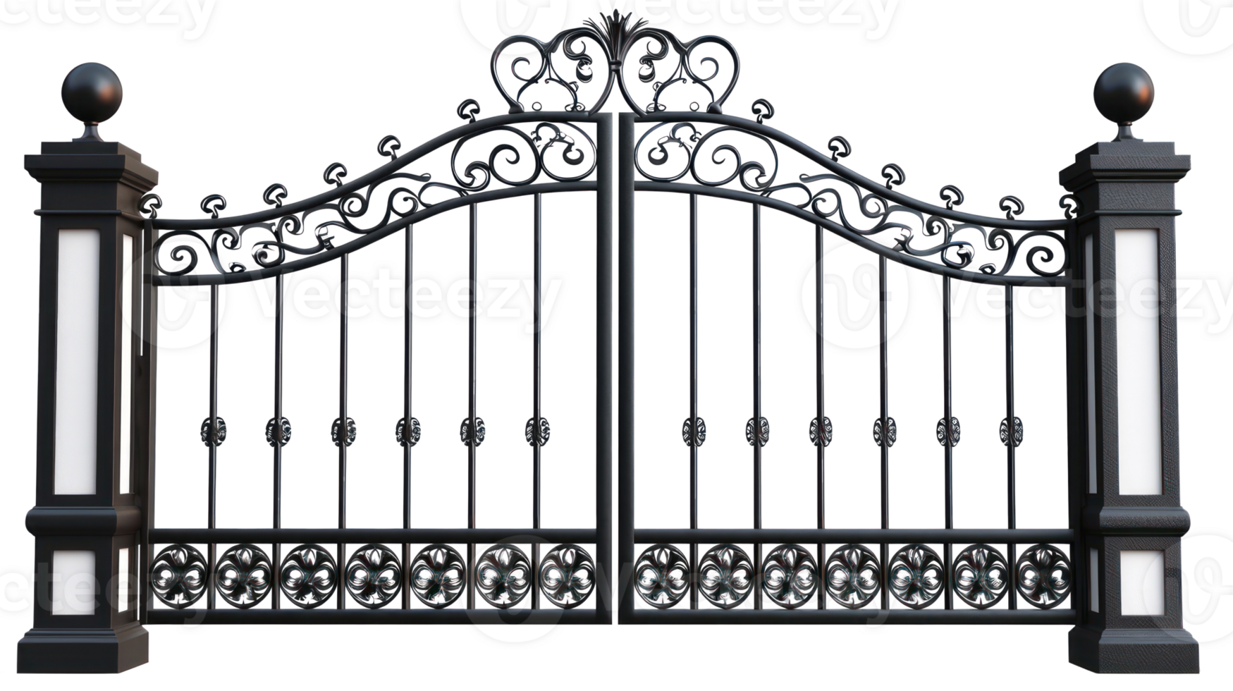 Driveway Gates isolate on transparency background png