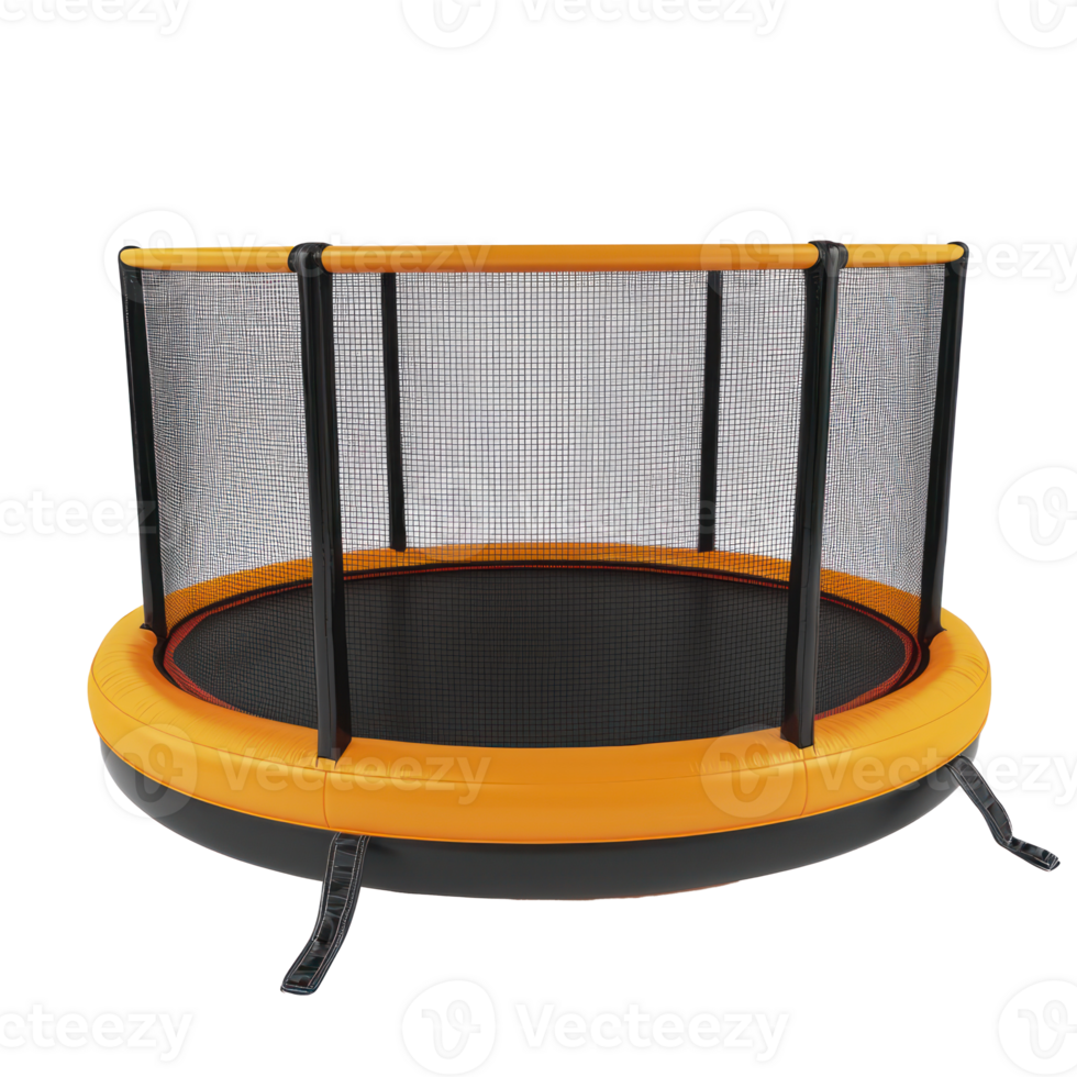 3D Inflatable Trampolines front view isolate on transparency background png