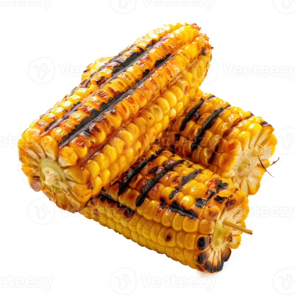 Grilled corn isolate on transparency background png