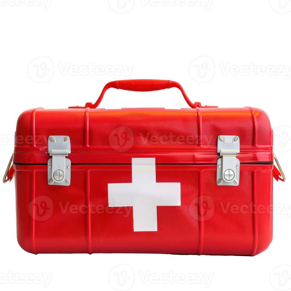 First Aid Kit front view full length isolate on transparency background png