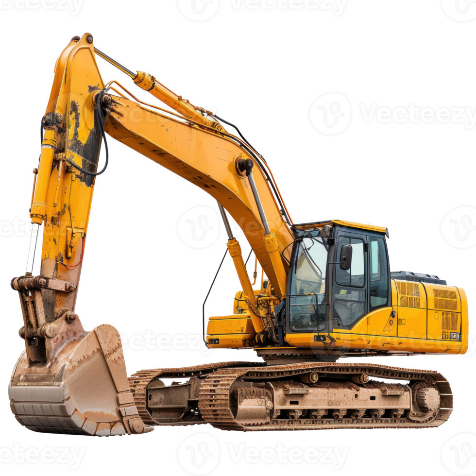 Excavator Truck isolate on transparency background png