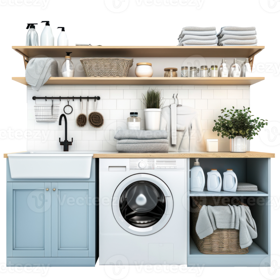 Laundry Room Cabinet isolate on transparency background png