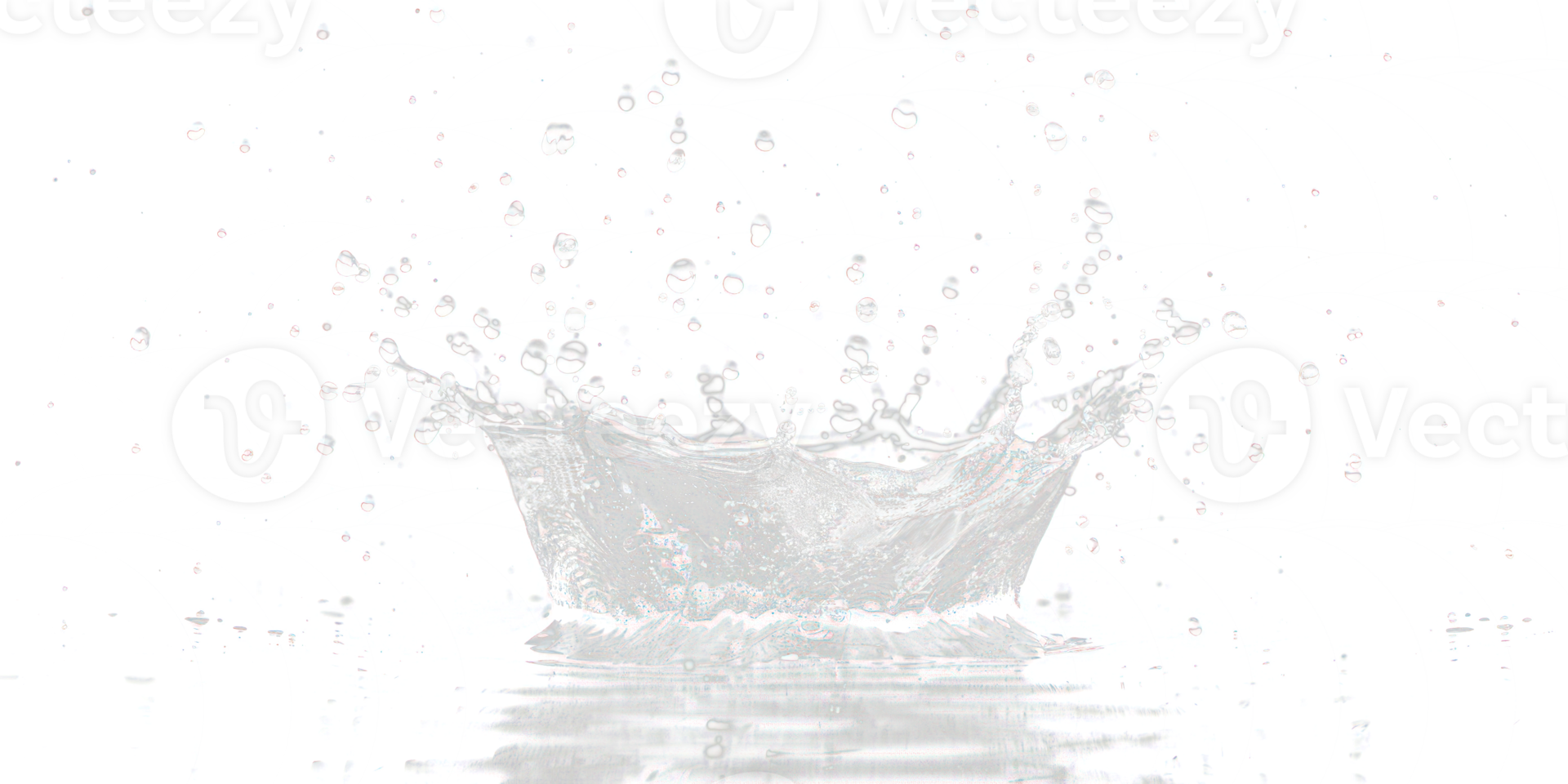Water splash on transparency background png