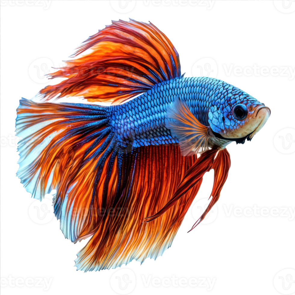 Betta Fish isolate on transparency background png