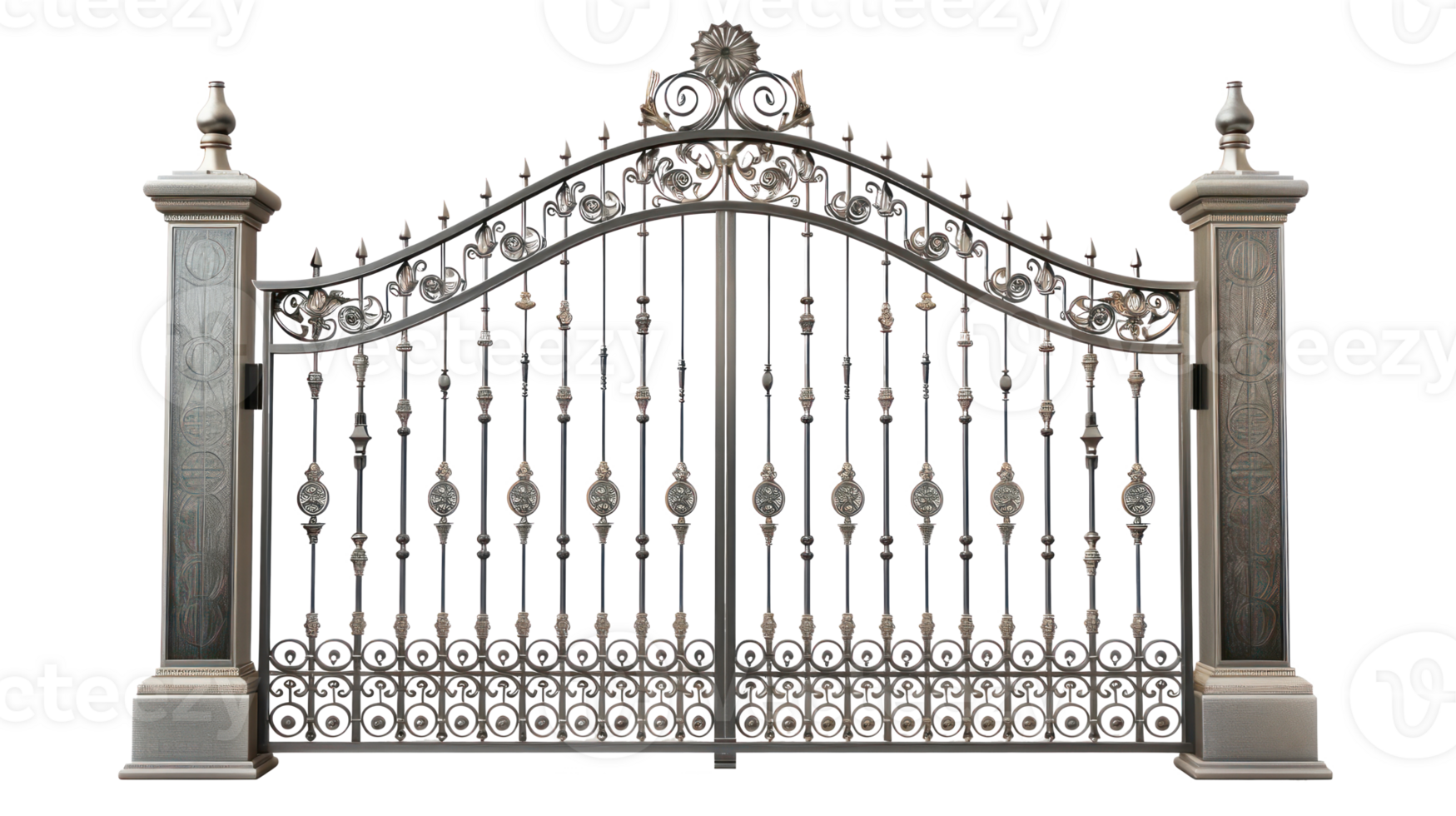 Aluminum Gate isolate on transparency background png