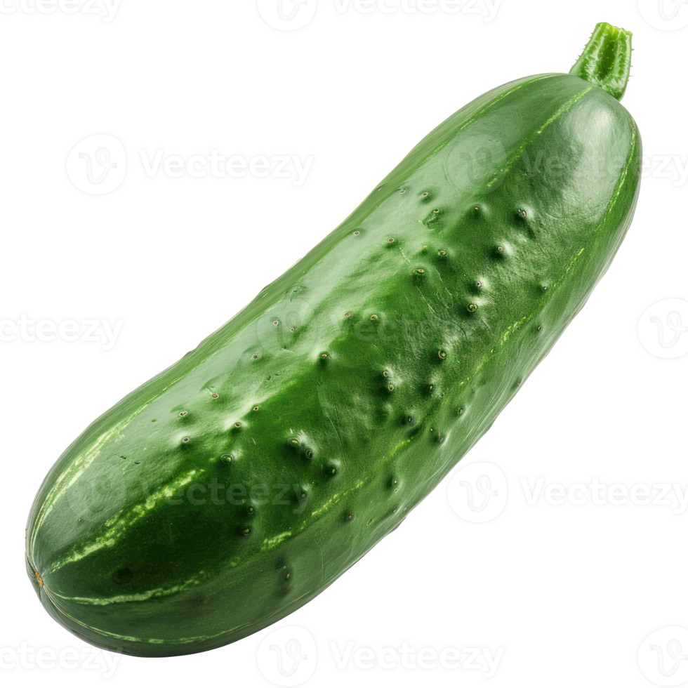 Cucumber, clipping path isolate on transparency background png