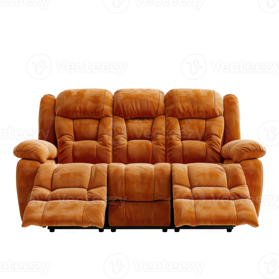 Reclining Sofa isolate on transparency background png