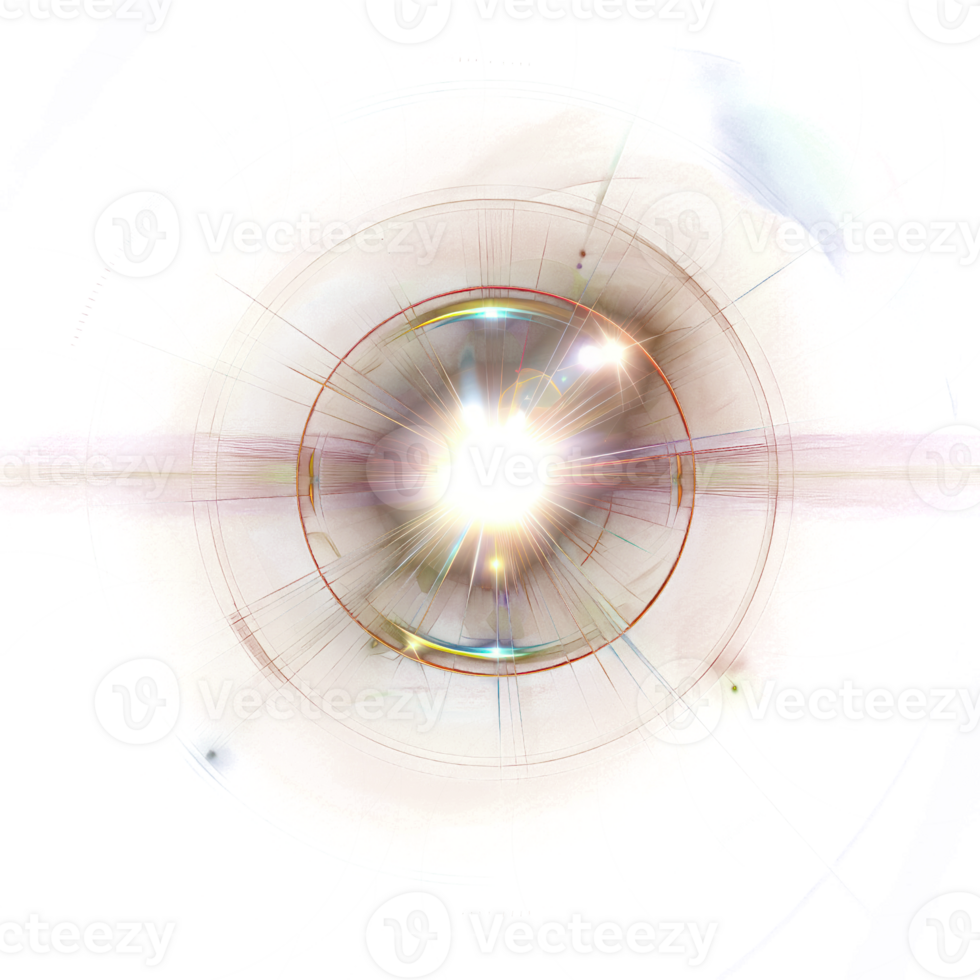Lens flare image material. The background is dark, and it is forbidden to include elements other than lens flare png