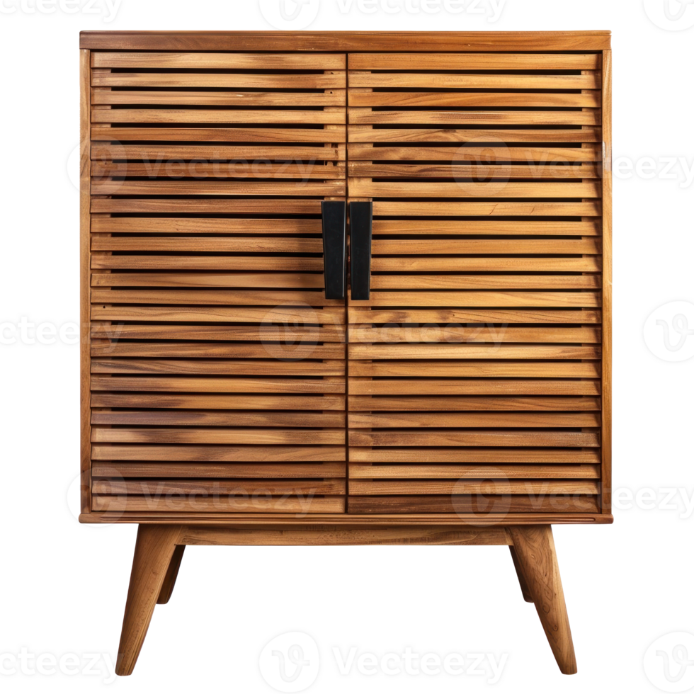 Louvered Cabinet isolate on transparency background png