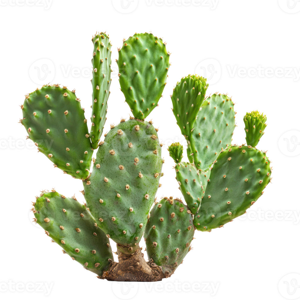 Opuntia plant isolate on transparency background png