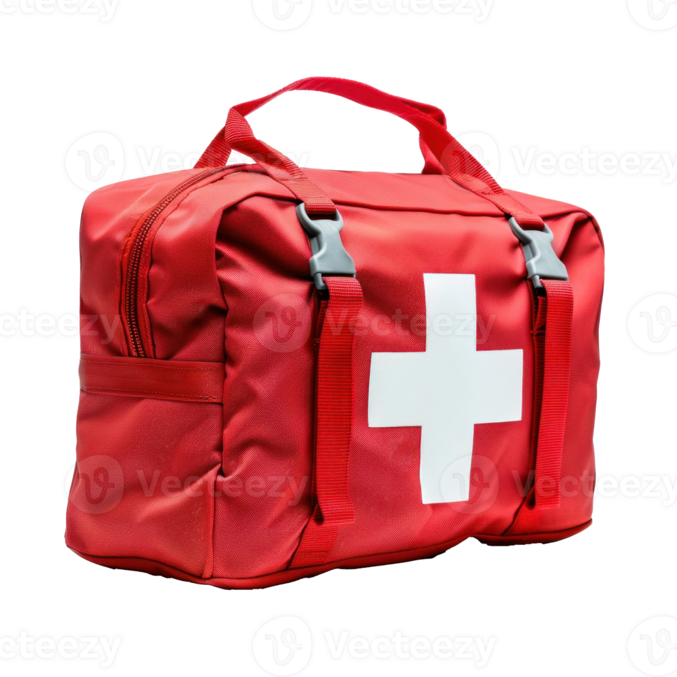 First Aid Kit side view full length isolate on transparency background png