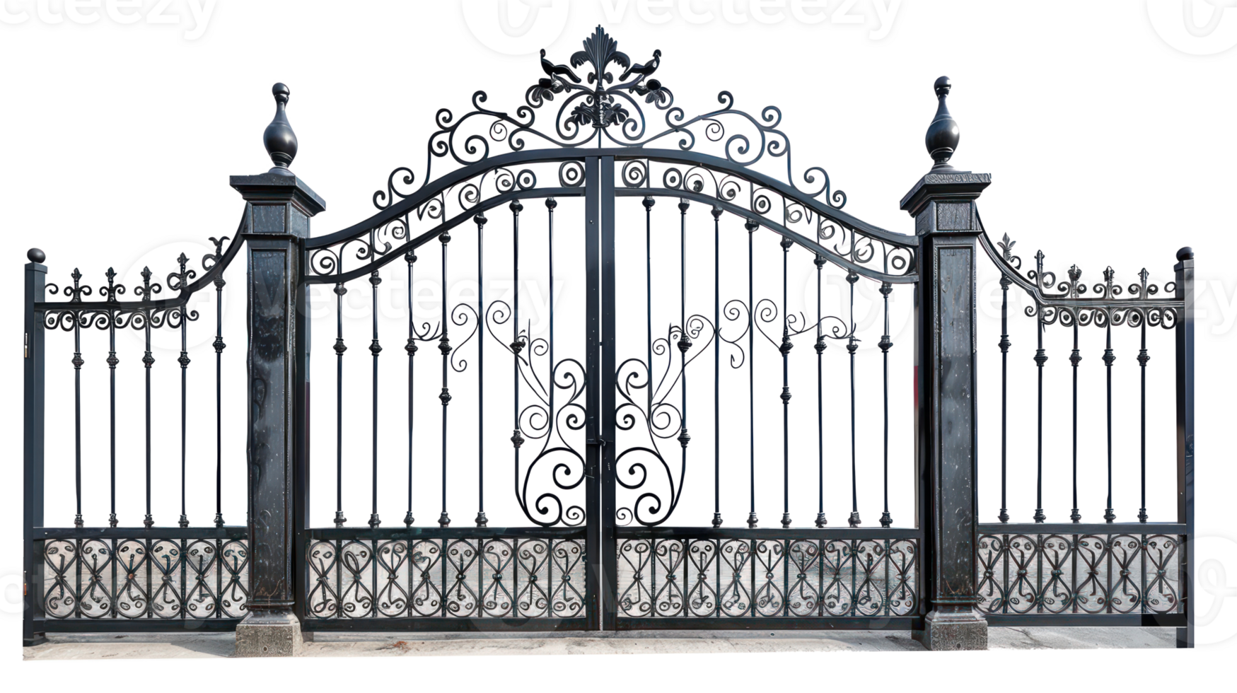 Metal Gate isolate on transparency background png