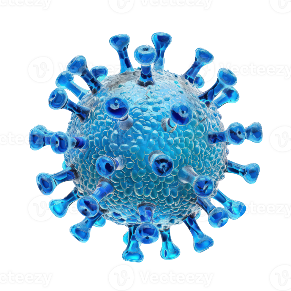 Virus isolate on transparency background png
