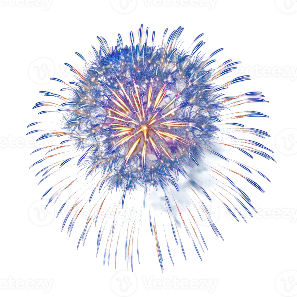 4th july firework on transparency background png