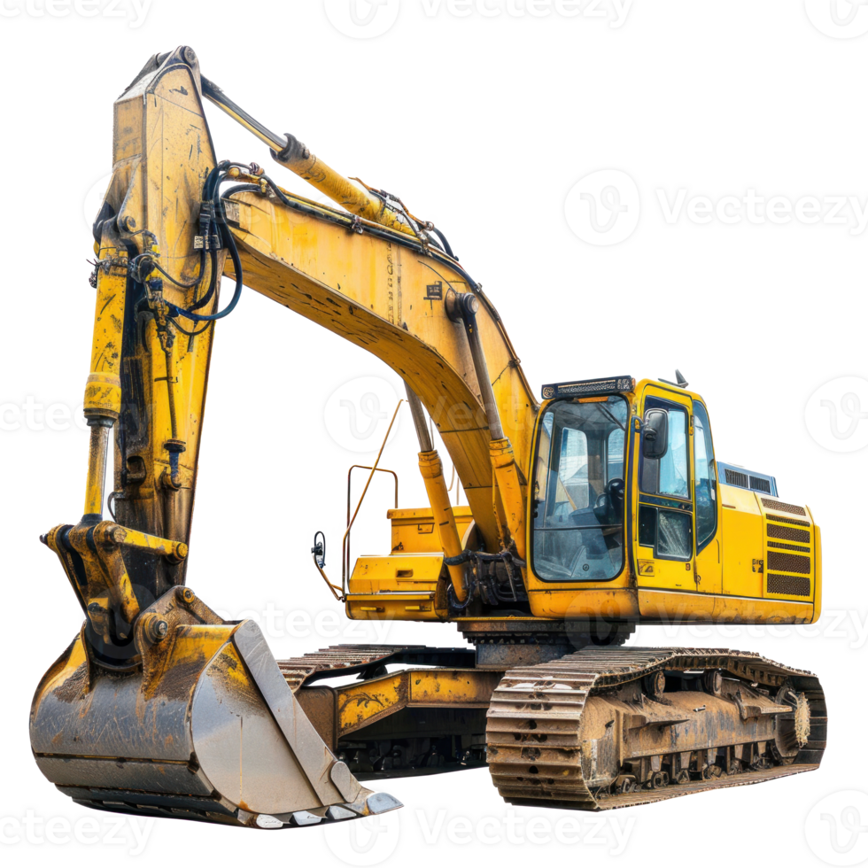 Excavator Truck isolate on transparency background png