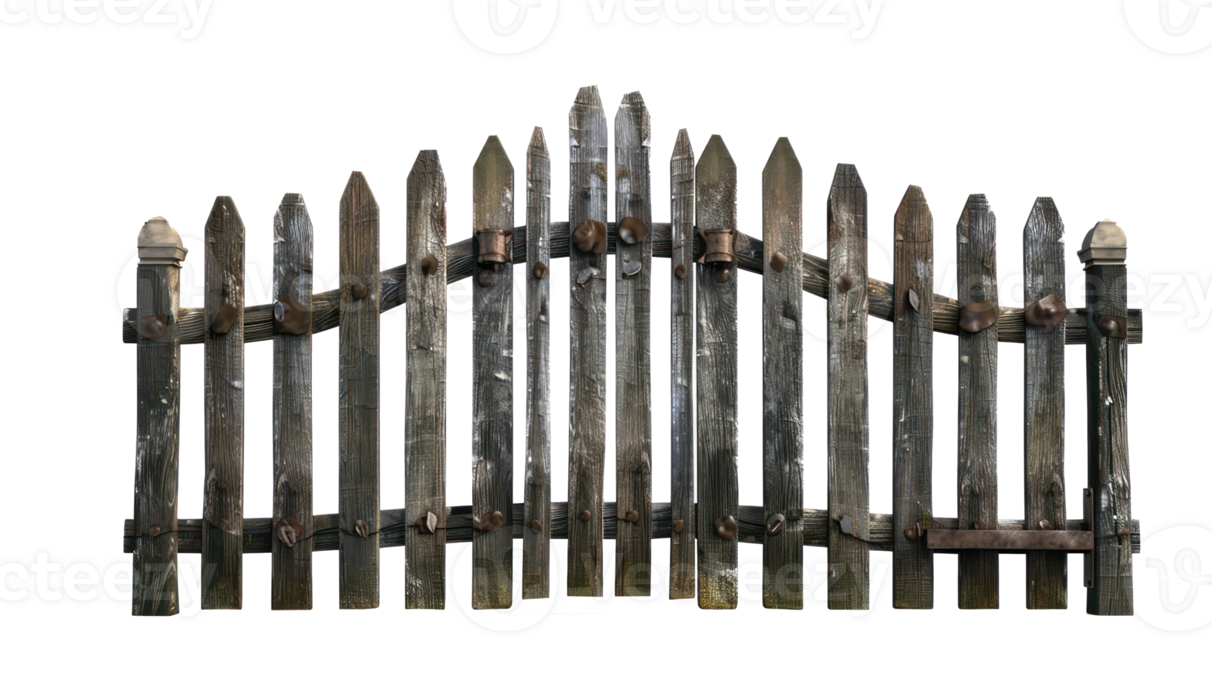 Picket Gate isolate on transparency background png