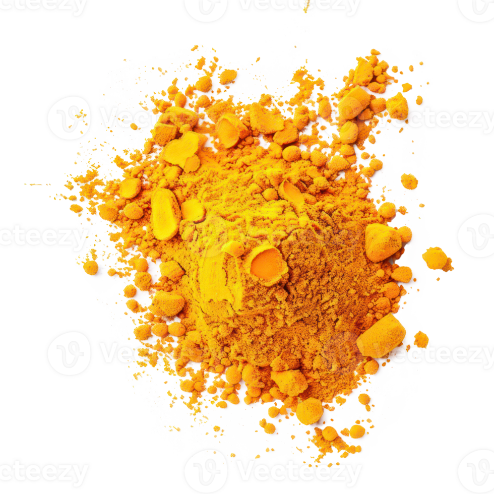 Turmeric isolate on transparency background png