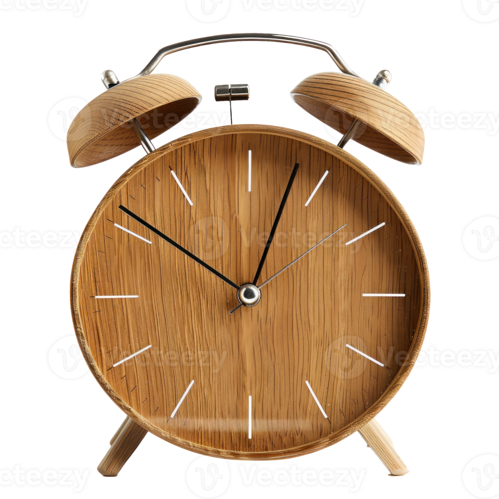 Alarm Clock front view full length isolate on transparency background png