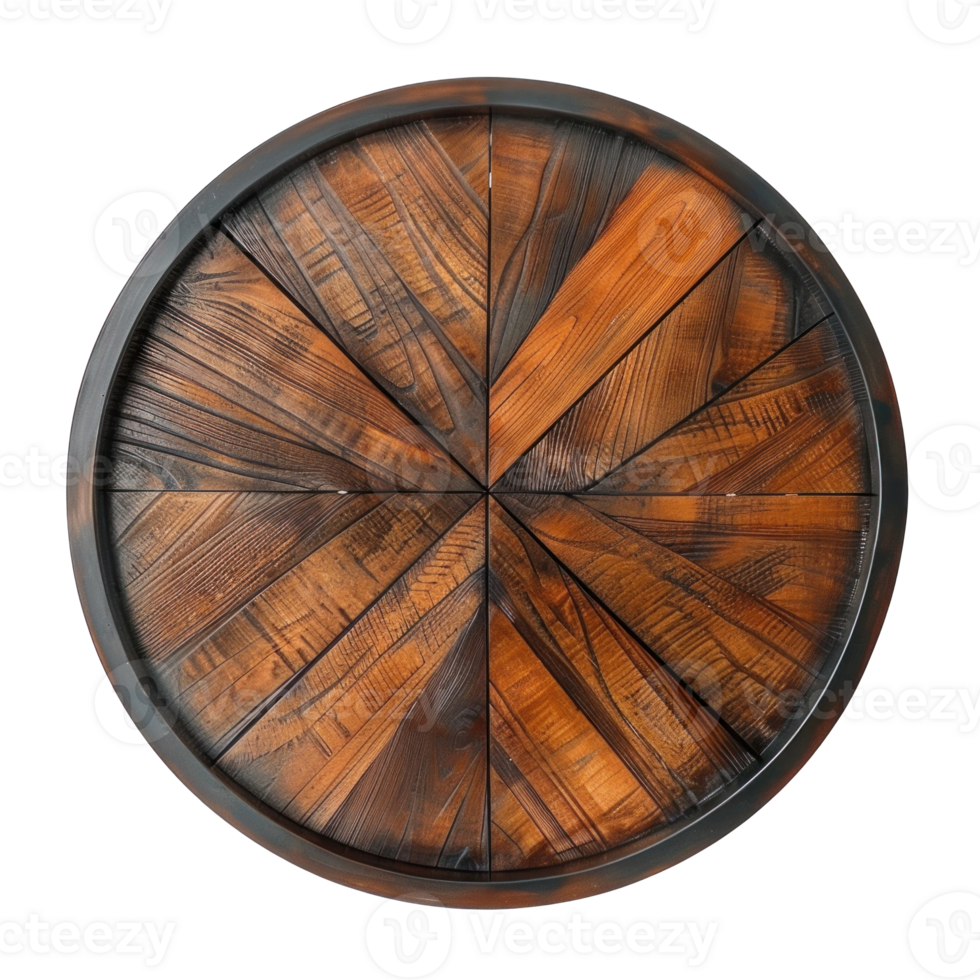 Coffee Table top view full length isolate on transparency background png