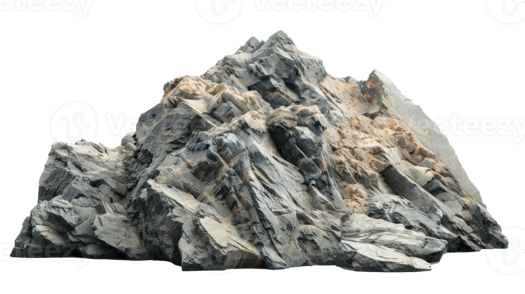 Rock Mountain isolate on transparency background png